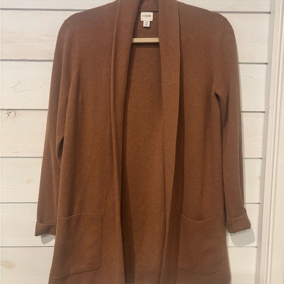 J.Crew Open Front Brown Tunic
Sweater Blazer Cardigan Women's
XS 100% Cotton - Picture 1 of 11